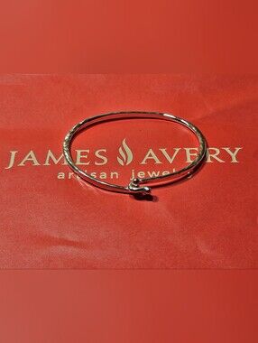 James Avery Sterling Hammered Hook-On Bracelet